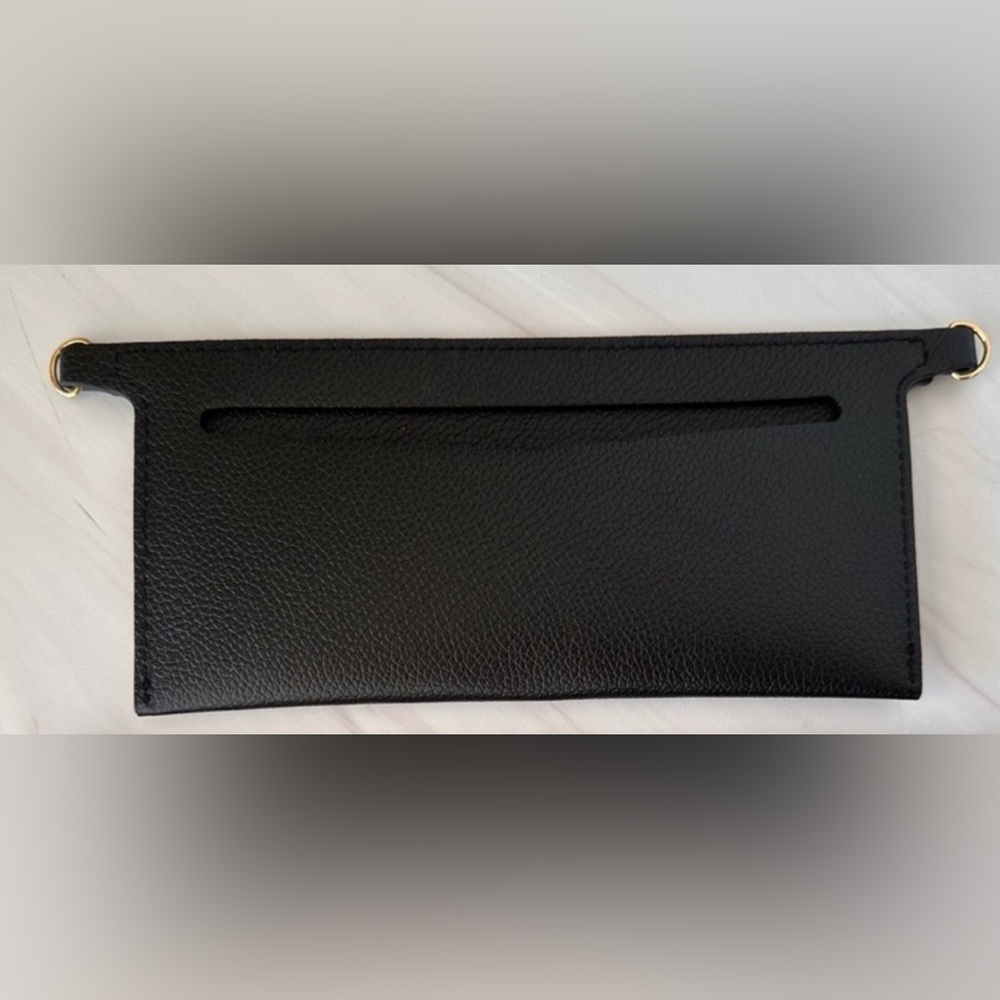 Wallet Insert 
Black with Gold hardware